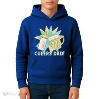 Cheers Dad Bottle And Beer Kids Hoodie thumb 4