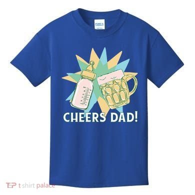 Cheers Dad Bottle And Beer Kids T-Shirt