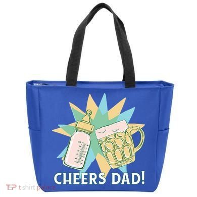 Cheers Dad Bottle And Beer Tote Bag
