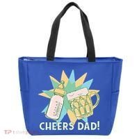 Cheers Dad Bottle And Beer Tote Bag thumb 0