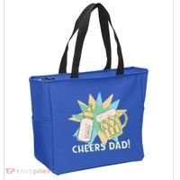 Cheers Dad Bottle And Beer Tote Bag thumb 2