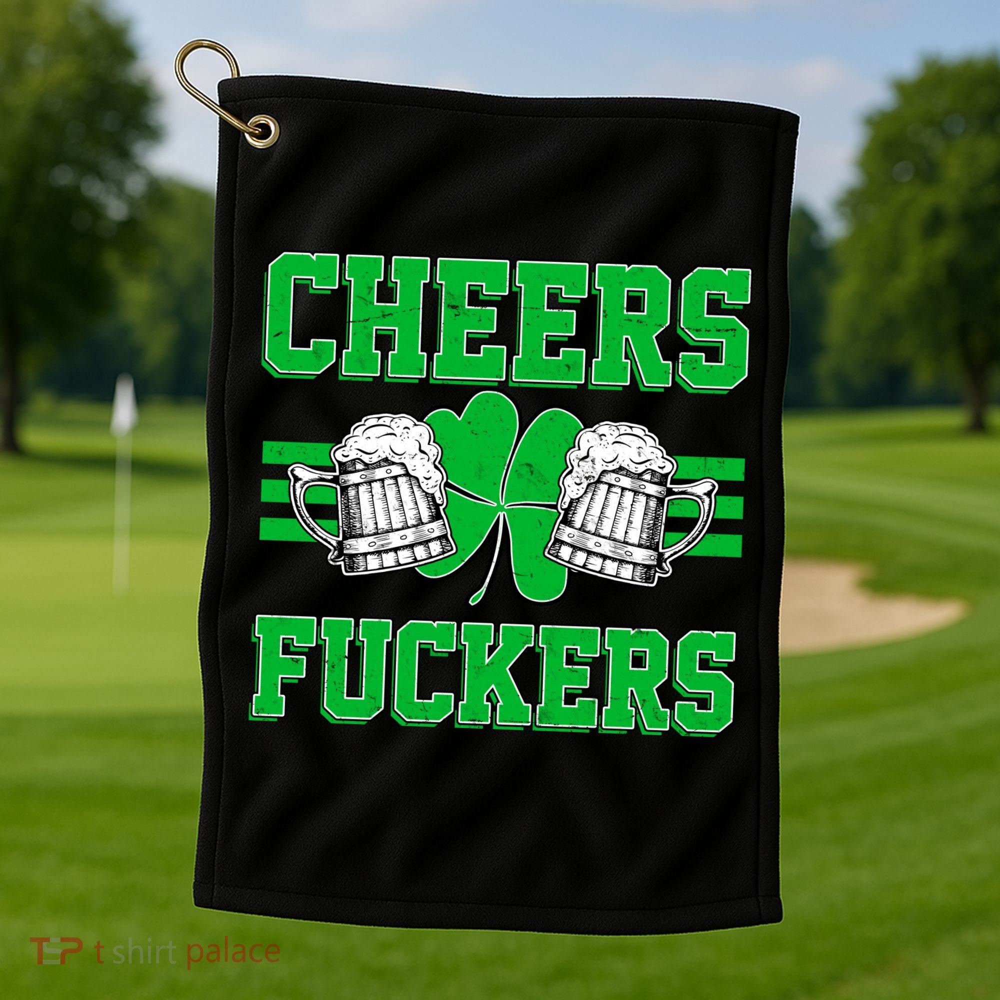 Cheers Fuckers Golf Towel