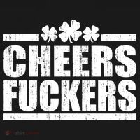 Cheers Fuckers Funny St. Patrick's Day USA-Made Doggie Bandana thumb 2