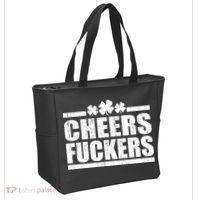Cheers Fuckers Funny St. Patrick's Day Tote Bag thumb 2