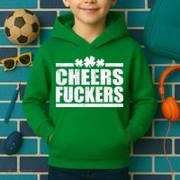 Cheers Fuckers Funny St. Patrick's Day Kids Hoodie thumb 2