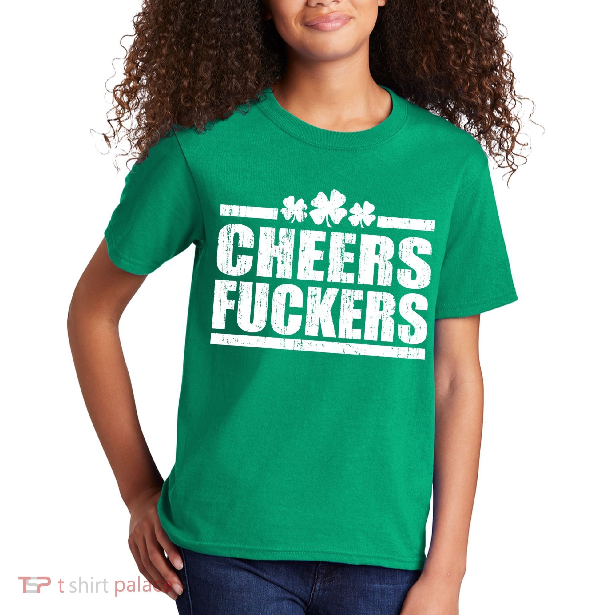 Cheers Fuckers Funny St. Patrick's Day Kids T-Shirt