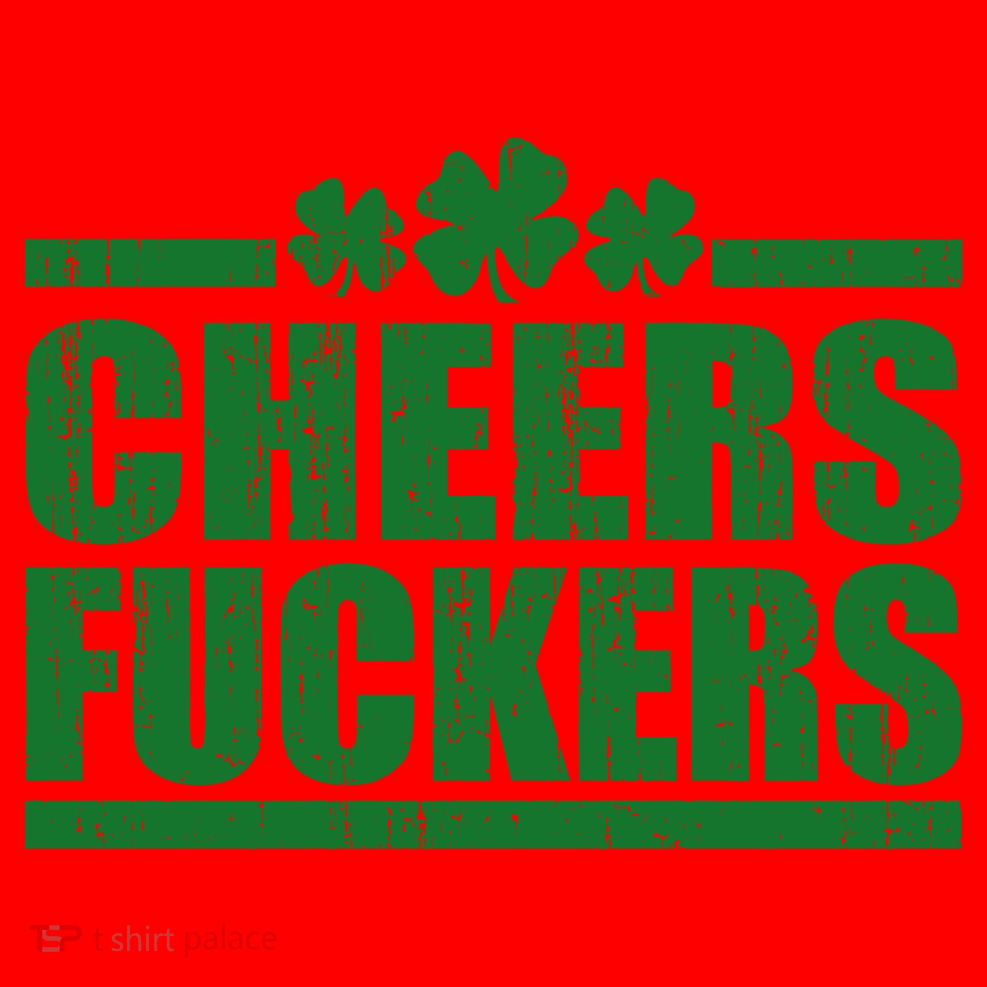 Cheers Fuckers Funny St. Patrick's Day Santa Hat
