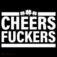 Cheers Fuckers Shamrock Ornament thumb 1