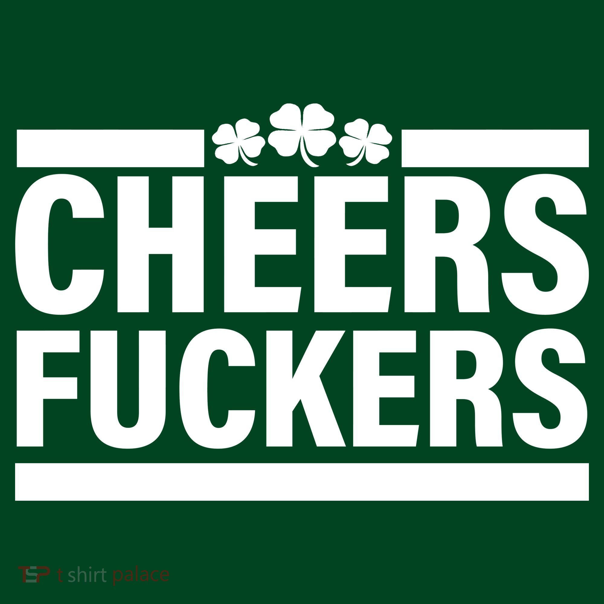 Cheers Fuckers Shamrock Apron