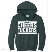 Cheers Fuckers Shamrock Kids Hoodie thumb 0