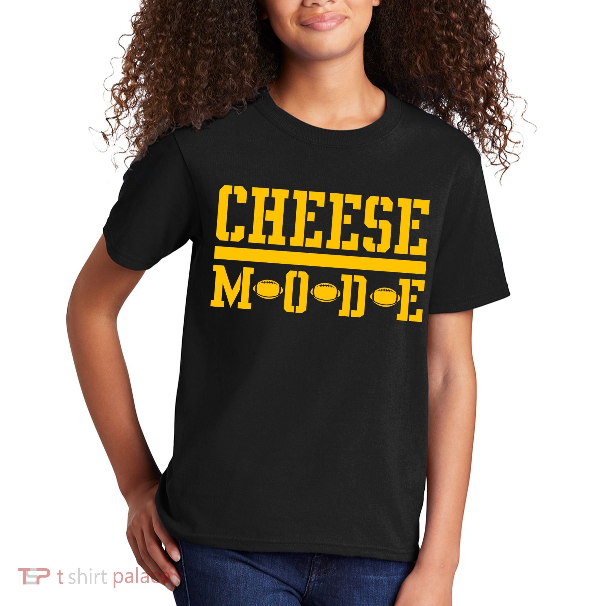 Cheese Mode Football Fan Kids T-Shirt