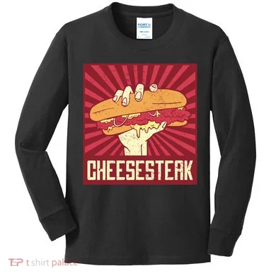 Cheesesteak Kids Long Sleeve Shirt