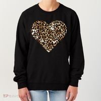 Cheetah Print Heart Women's Sweatshirt thumb 0