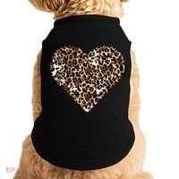 Cheetah Print Heart Doggie Tank thumb 0