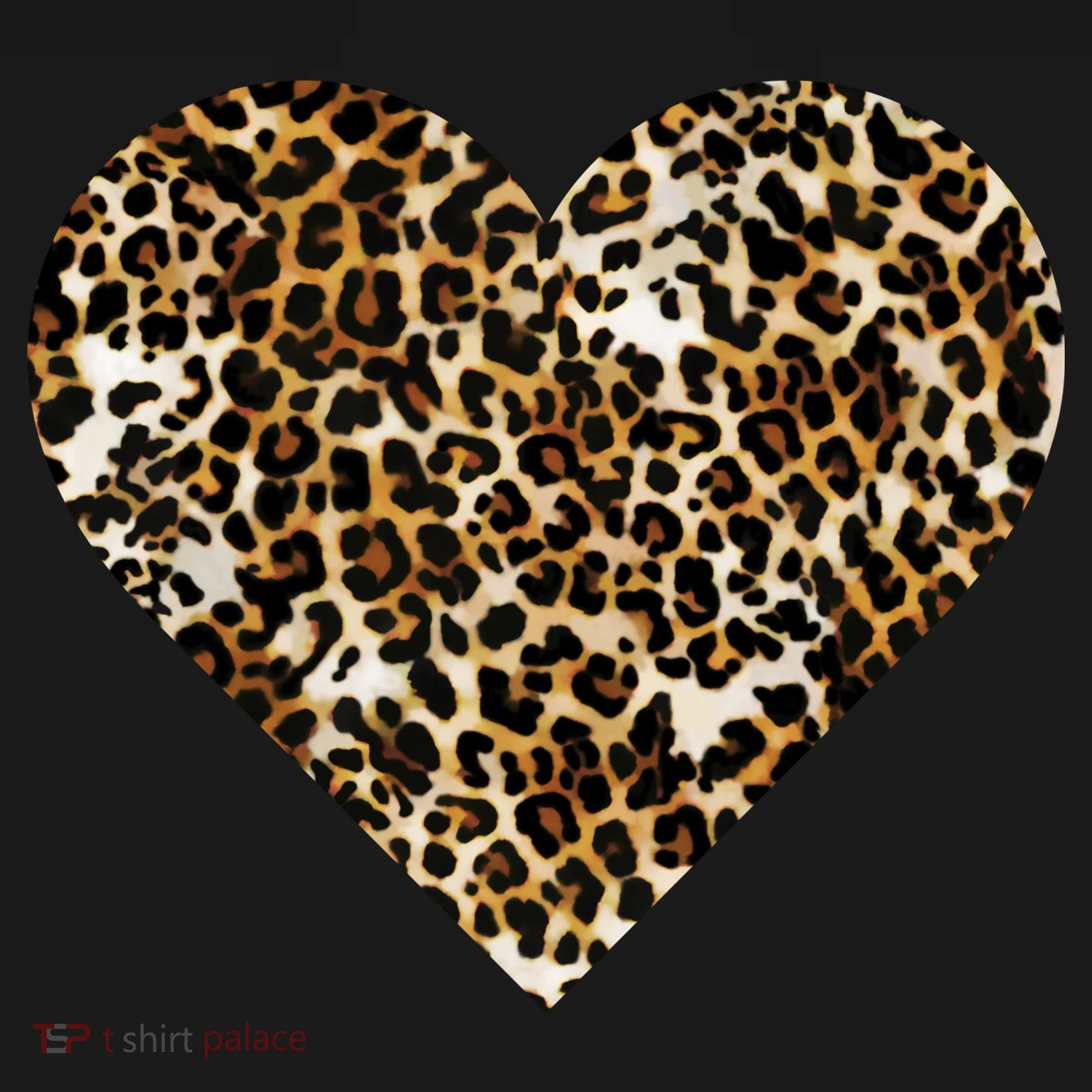 Cheetah Print Heart Doggie Tank