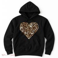 Cheetah Print Heart Hoodie thumb 0