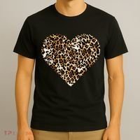 Cheetah Print Heart T-Shirt thumb 3