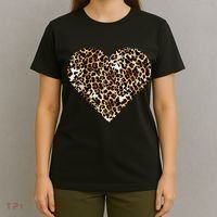 Cheetah Print Heart T-Shirt thumb 4