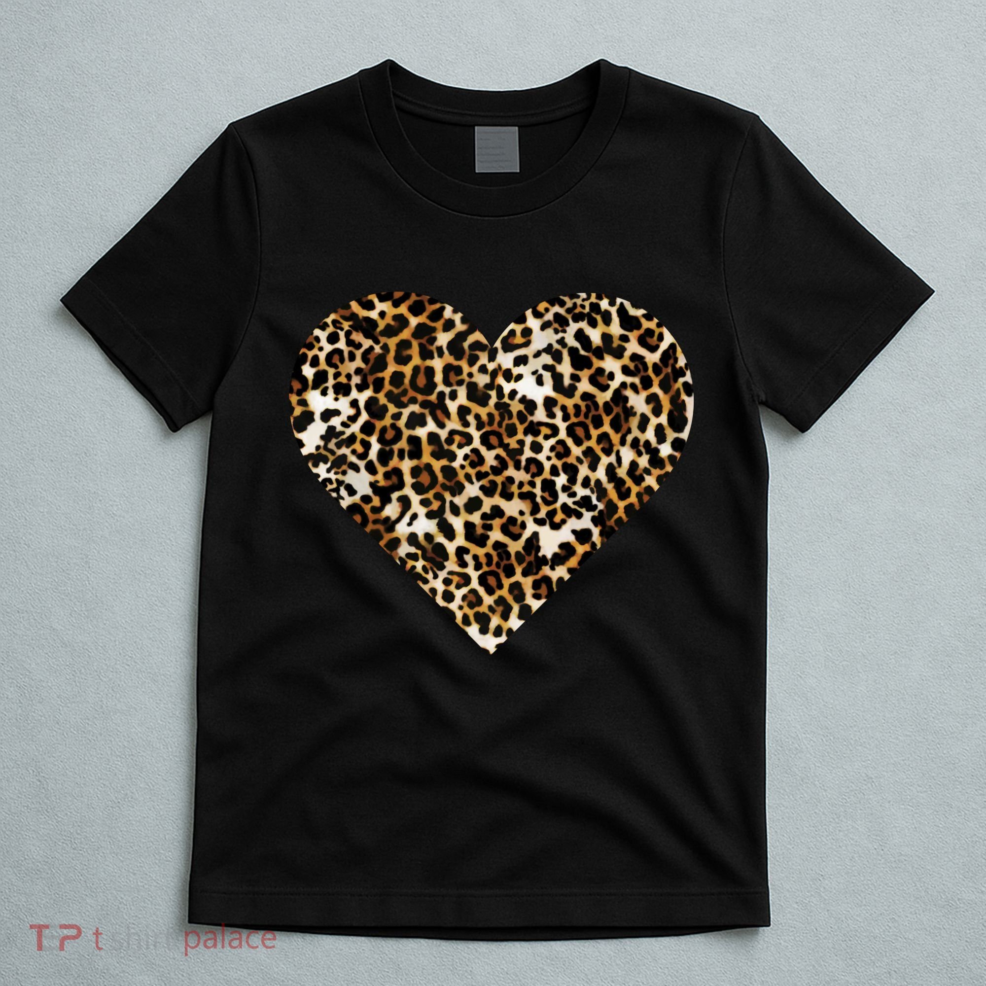 Cheetah Print Heart T-Shirt