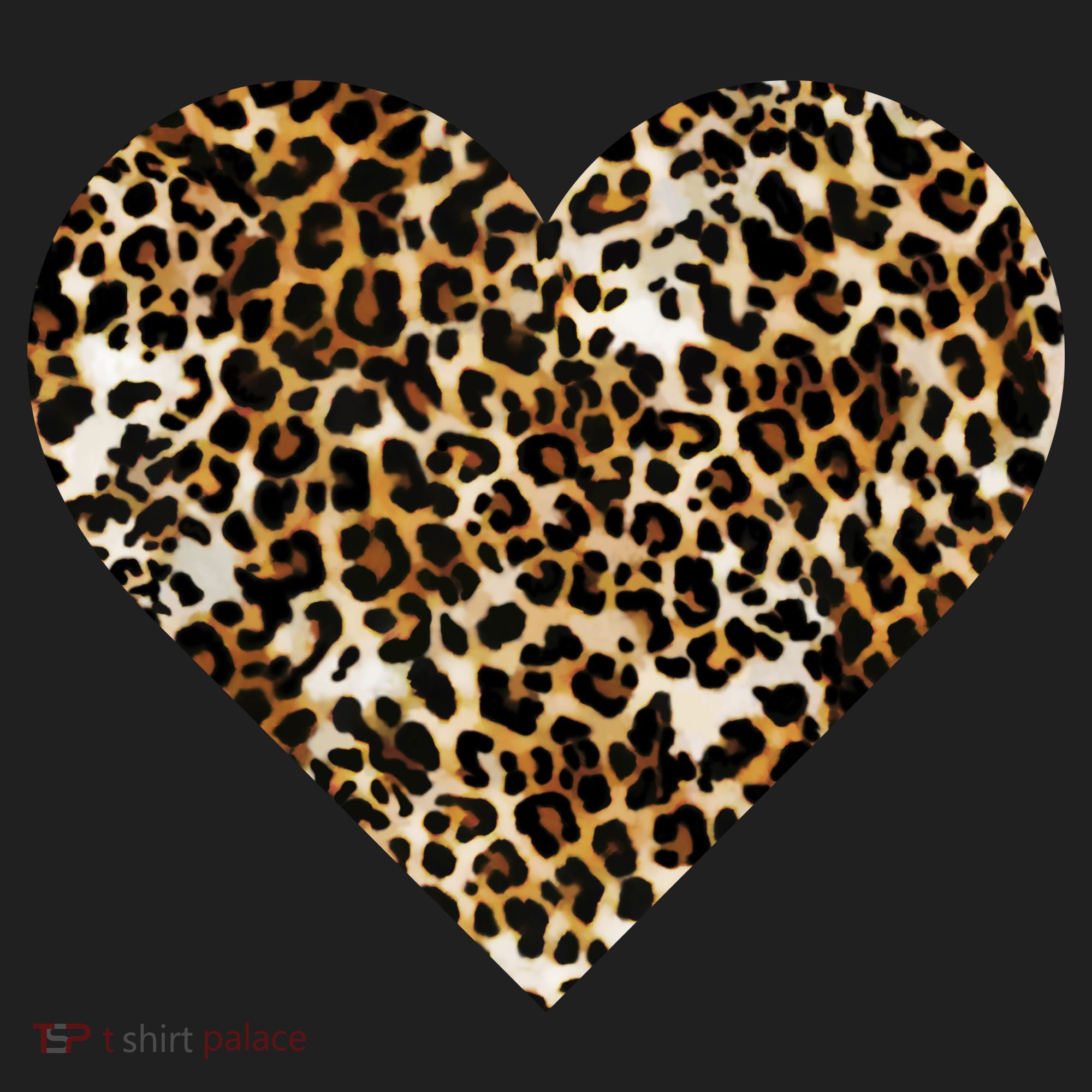 Cheetah Print Heart Beanie