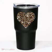 Cheetah Print Heart Tumbler thumb 0