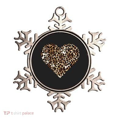 Cheetah Print Heart Ornament