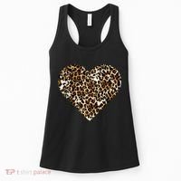 Cheetah Print Heart Women's Tank Top thumb 0