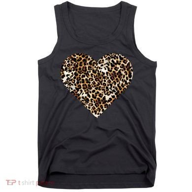 Cheetah Print Heart Tank Top