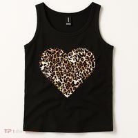 Cheetah Print Heart Tank Top thumb 2