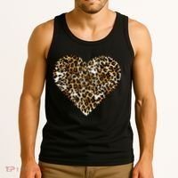 Cheetah Print Heart Tank Top thumb 3