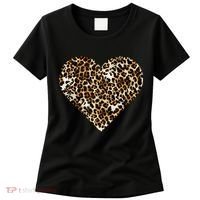 Cheetah Print Heart Women's T-Shirt thumb 0