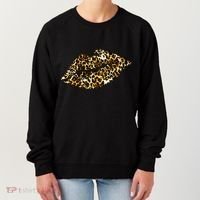Cheetah Print Skinned Lips Women's Sweatshirt thumb 0