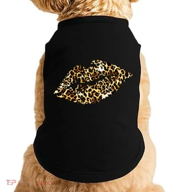 Cheetah Print Skinned Lips Doggie Tank