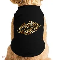 Cheetah Print Skinned Lips Doggie Tank thumb 0