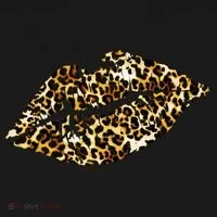 Cheetah Print Skinned Lips Doggie Tank thumb 4
