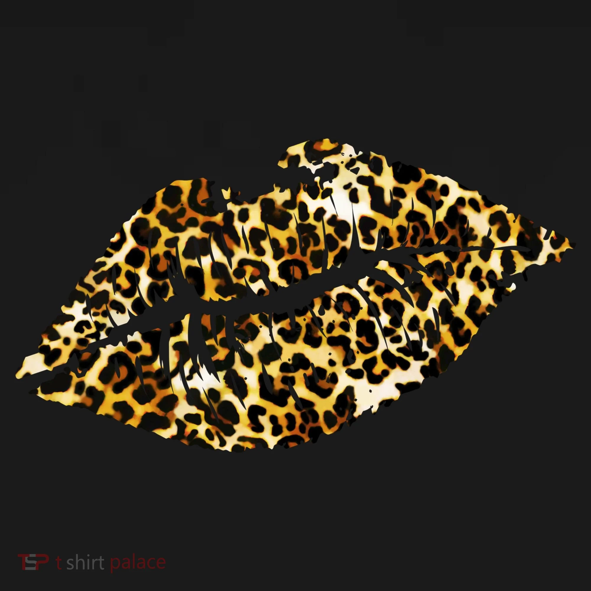 Cheetah Print Skinned Lips Doggie Tank