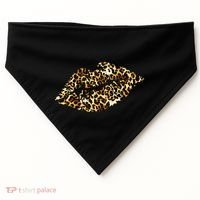 Cheetah Print Skinned Lips USA-Made Doggie Bandana thumb 0