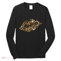 Cheetah Print Skinned Lips Long Sleeve Shirt thumb 0