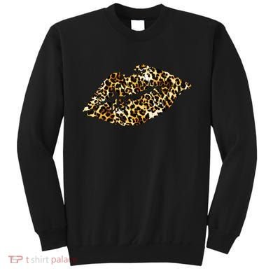 Cheetah Print Skinned Lips Sweatshirt
