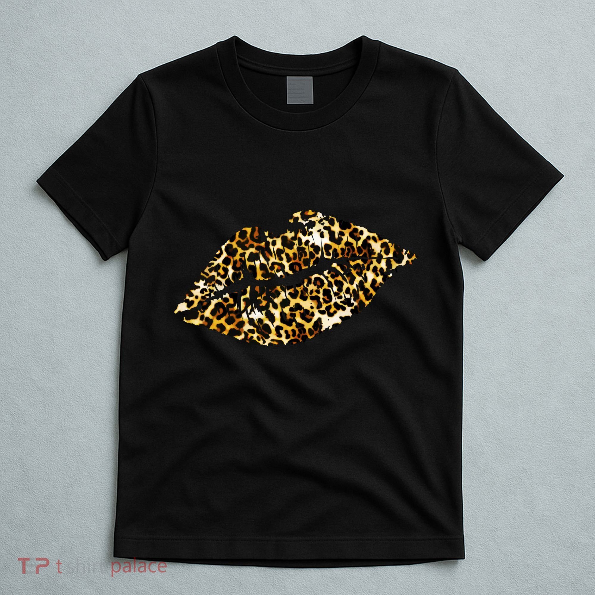 Cheetah Print Skinned Lips T-Shirt