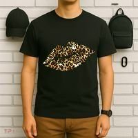 Cheetah Print Skinned Lips T-Shirt thumb 6