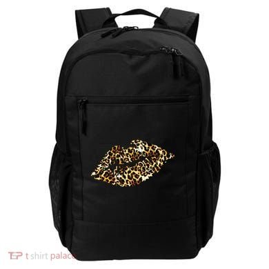 Cheetah Print Skinned Lips Backpack