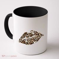 Cheetah Print Skinned Lips Coffee Mug thumb 0