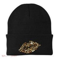 Cheetah Print Skinned Lips Beanie thumb 0