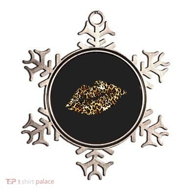 Cheetah Print Skinned Lips Ornament