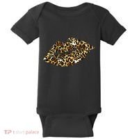 Cheetah Print Skinned Lips Baby Bodysuit thumb 0