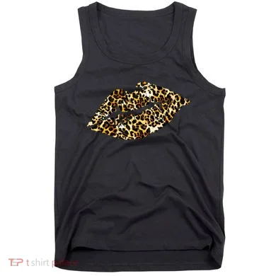 Cheetah Print Skinned Lips Tank Top