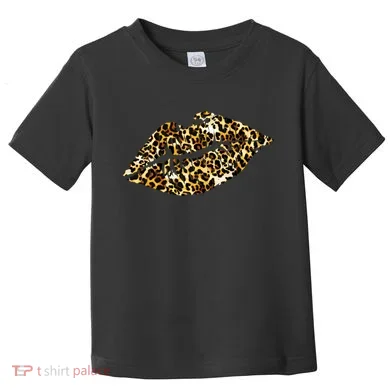 Cheetah Print Skinned Lips Toddler T-Shirt