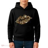Cheetah Print Skinned Lips Kids Hoodie thumb 4