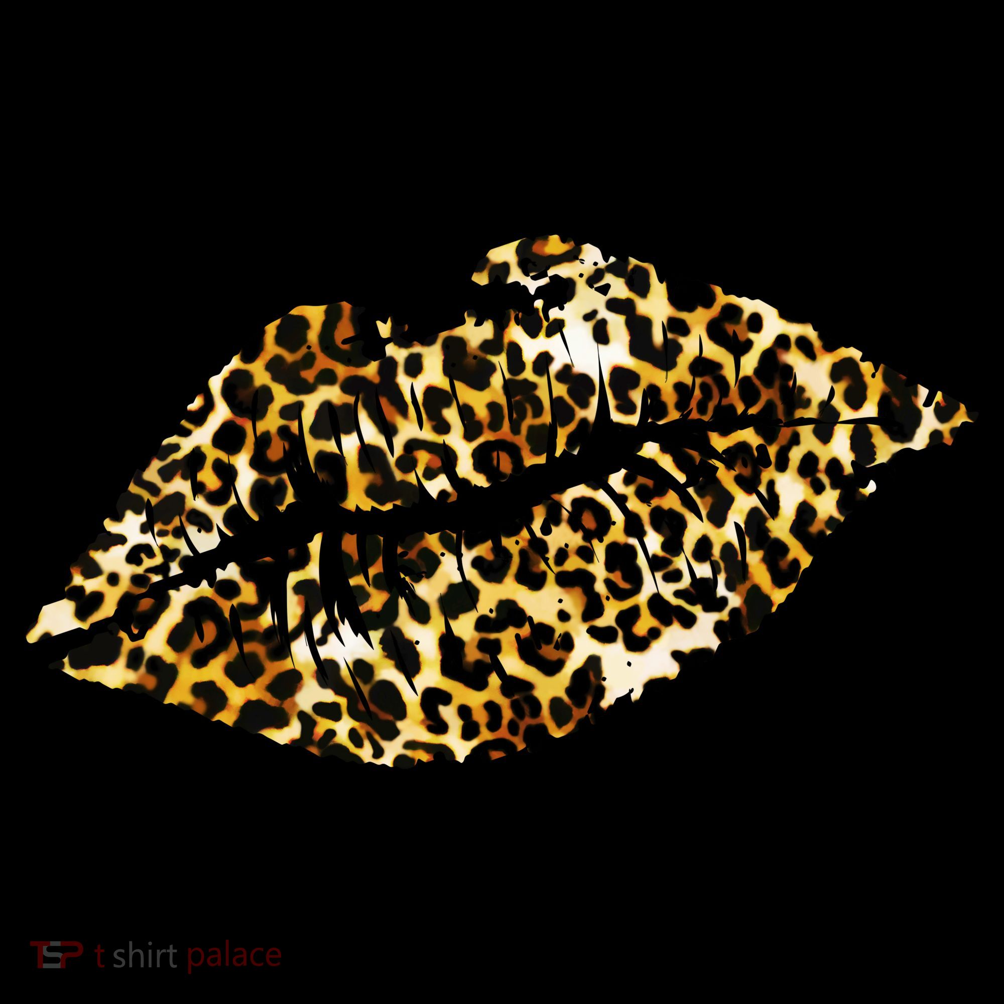 Cheetah Print Skinned Lips Kids Hoodie